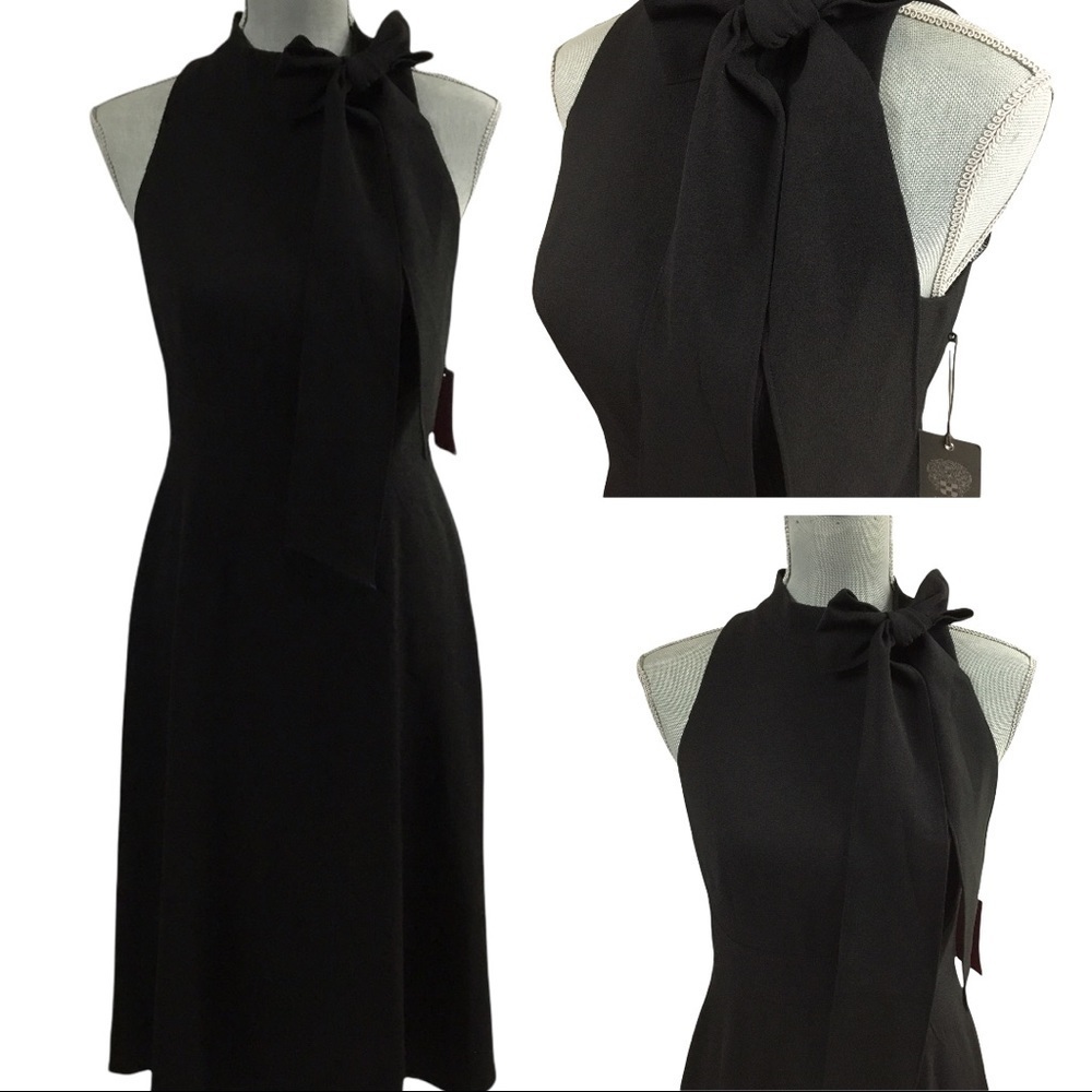 NWT Vince Camuto gorgeous, sleeveless, high neck, black size 4